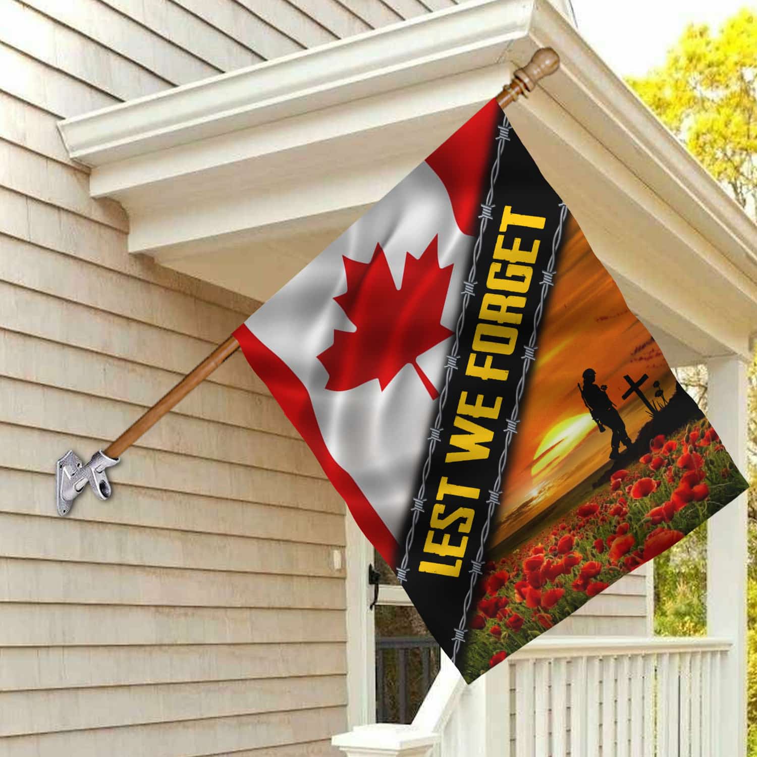 7LV. Lest We Forget House Flag Mockup 2