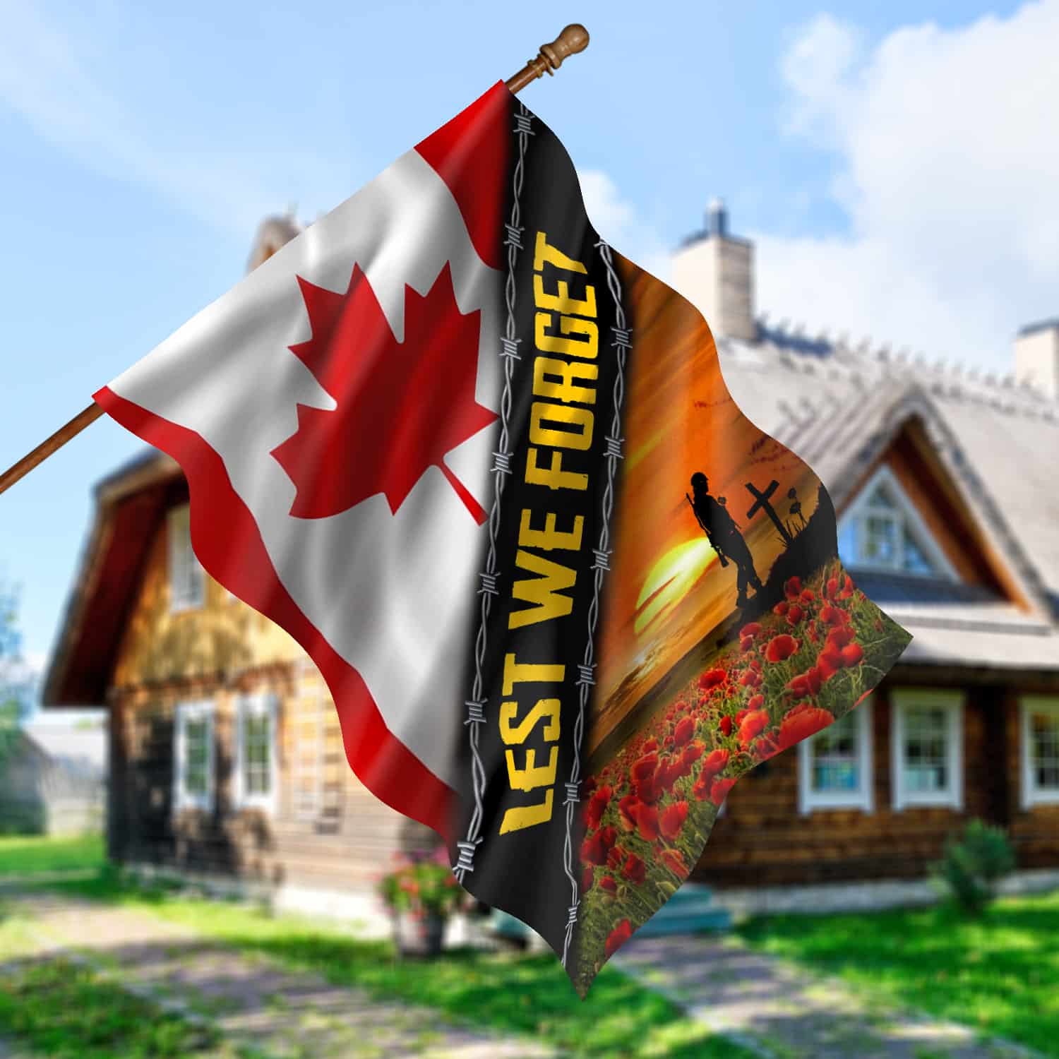 7LV. Lest We Forget House Flag Mockup 5