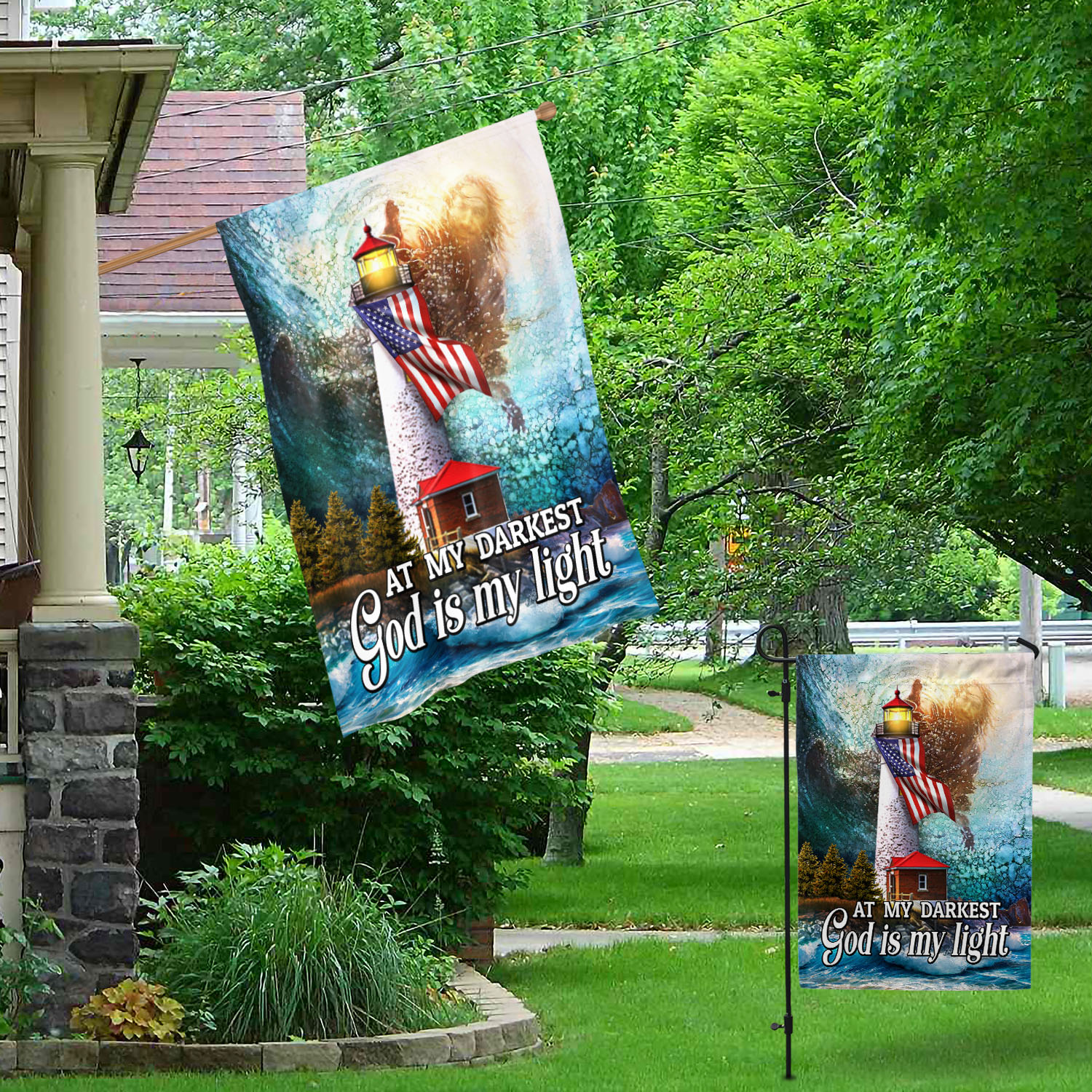 4VT. God Is My Light Garden & House Mockup 1