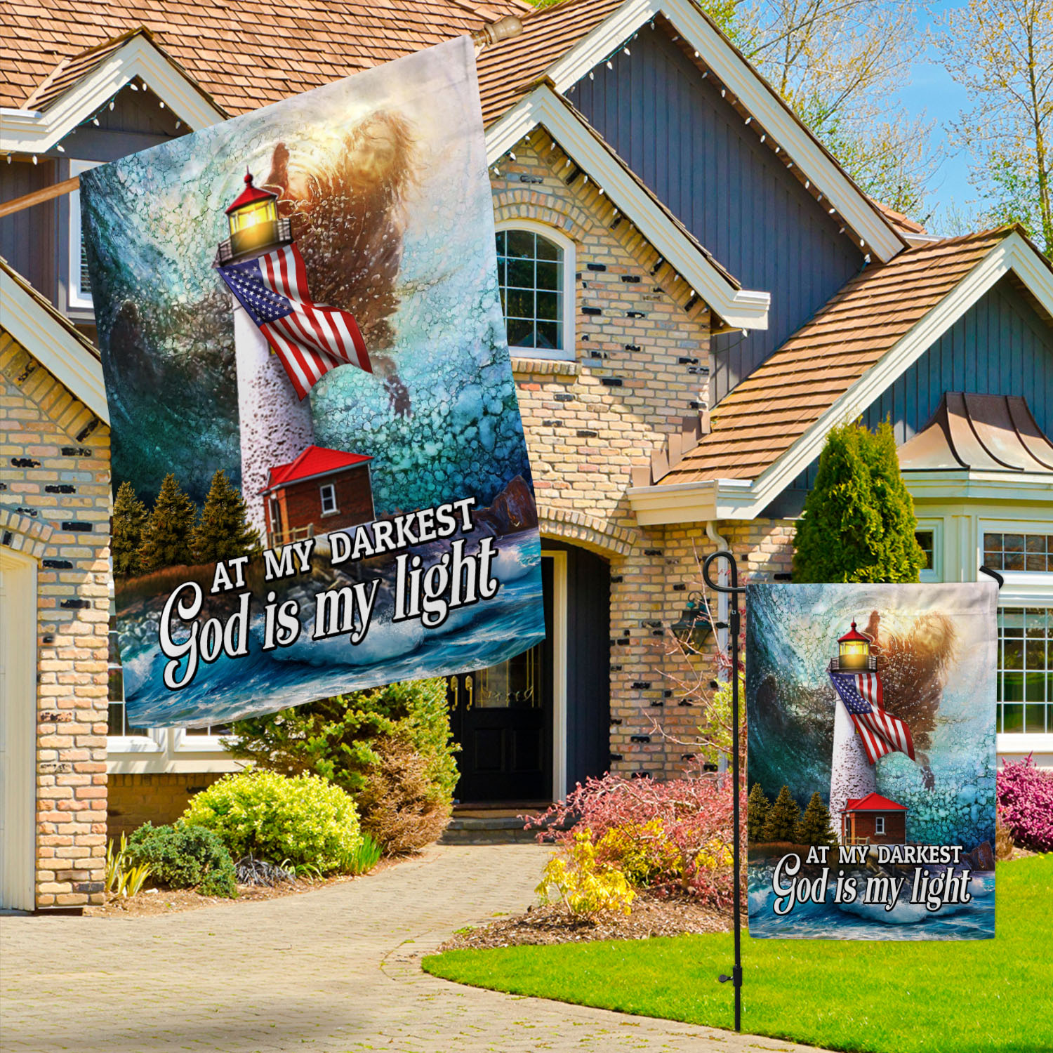 4VT. God Is My Light Garden & House Mockup 3