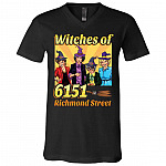 witches, Black, V-Neck T-Shirt