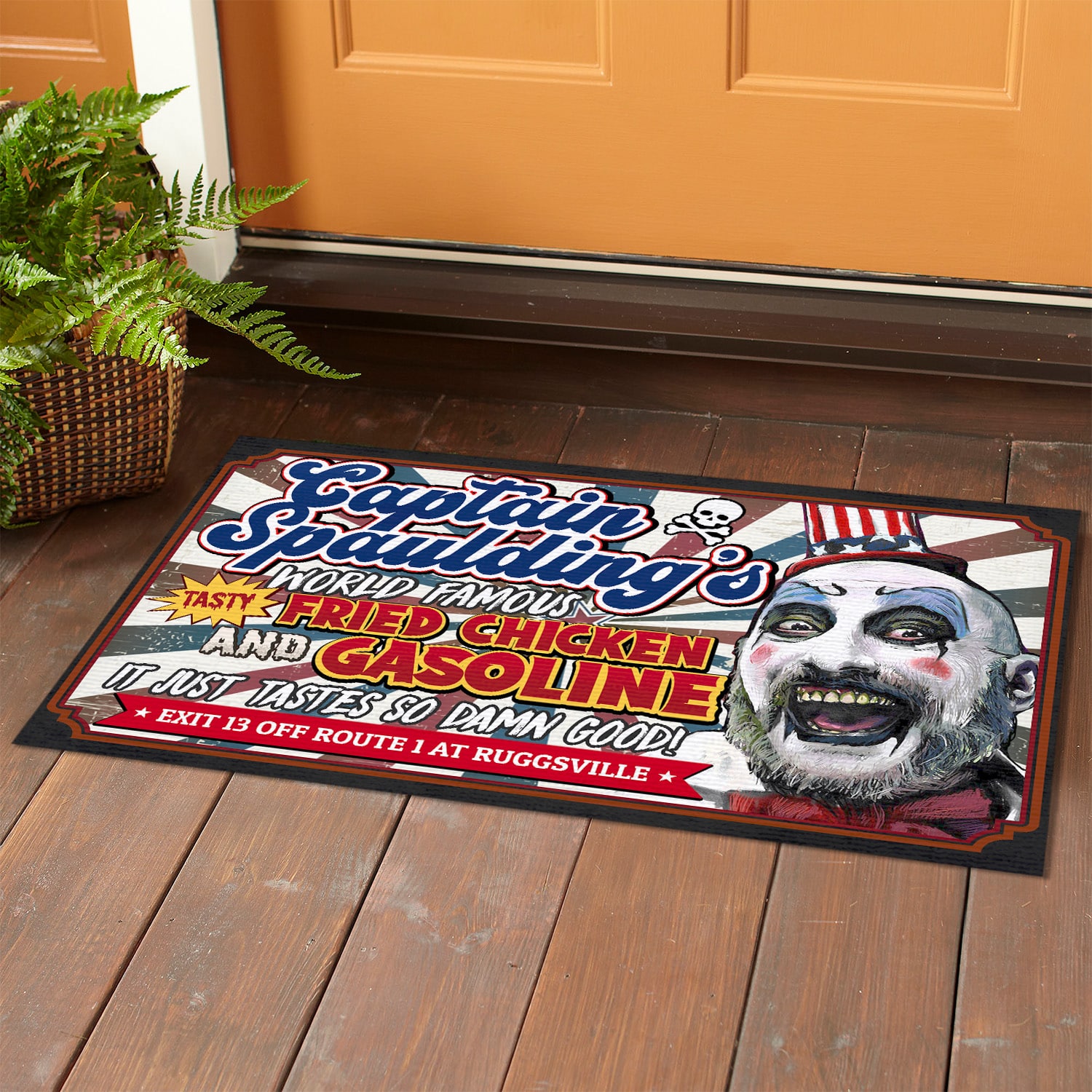 8LV. Captain Fried Chicken(7) Doormat mockup 1