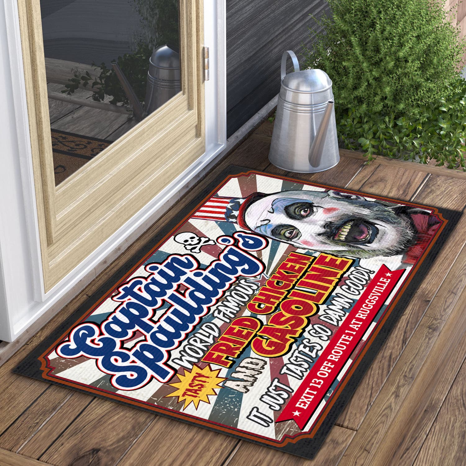 8LV. Captain Fried Chicken(7) Doormat mockup 3fx