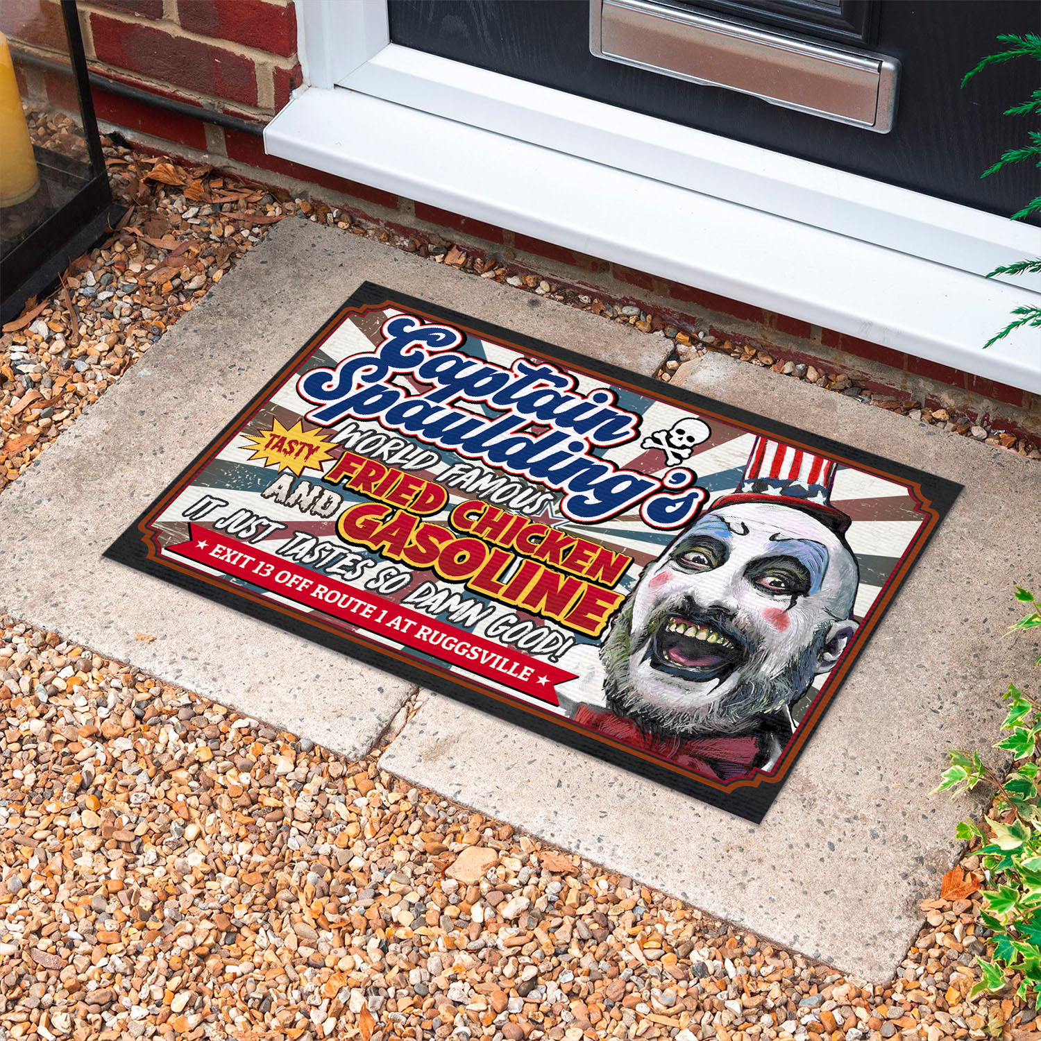 8LV. Captain Fried Chicken(7) Doormat mockup 10fx