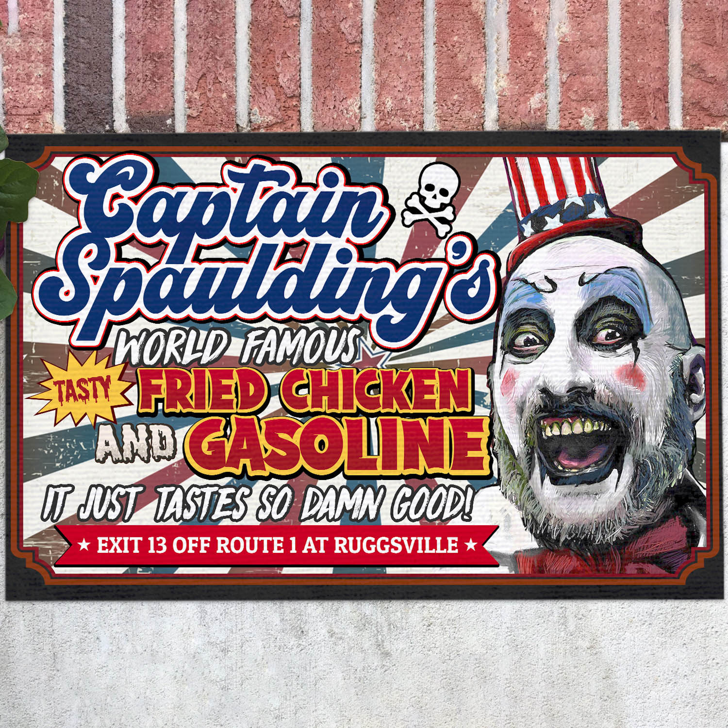 8LV. Captain Fried Chicken(7) Doormat mockup 12fx