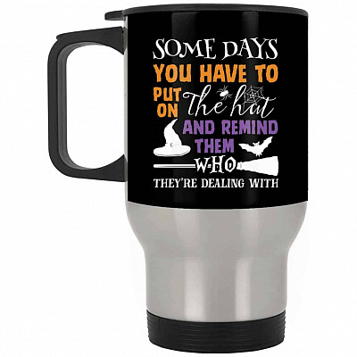 14 oz. Silver Travel Mug