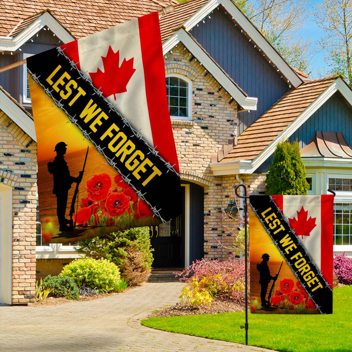 2O. Lest We Forget-2O. Lest We Forget-30x40 Garden & House Mockup 3