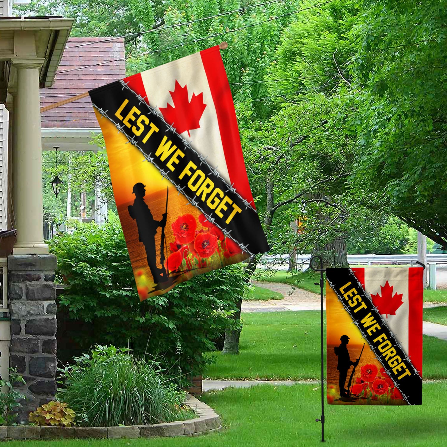 2O. Lest We Forget-2O. Lest We Forget-30x40 Garden & House Mockup 1