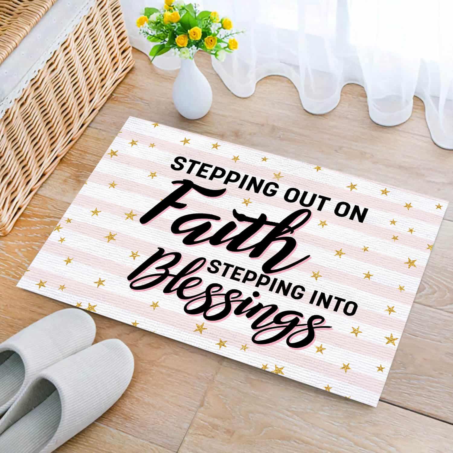 3HV. Faith Blessing(4) Doormat mockup 2
