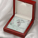 To My Best Future Mother In Law Thank You For Sharing Your Son With Me Double Hearts Necklace