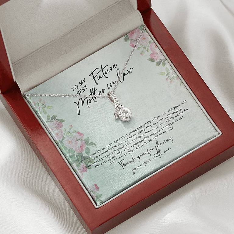 To My Best Future Mother In Law Thank You For Sharing Your Son With Me Alluring Beauty Necklace