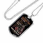 They Gave Their Tomorrow for Our Today Honor the Fallen We Will Remember Them Dog Tag Pendant Necklace