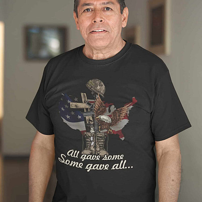 Alternative view of All Gave Some Some Gave All Honor Veterans Shirt - Veteran Day Shirt - Veteran Gift Shirt