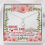 Ride Or Die You Got My Back Best Friends Alluring Beauty Necklace BFF Bestie Close Friend Friendship Jewelry - Alluring Beauty Necklace
