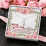 Ride Or Die You Got My Back Best Friends Alluring Beauty Necklace BFF Bestie Close Friend Friendship Jewelry