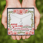 Ride Or Die You Got My Back Best Friends Alluring Beauty Necklace BFF Bestie Close Friend Friendship Jewelry