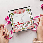 Ride Or Die You Got My Back Best Friends Alluring Beauty Necklace BFF Bestie Close Friend Friendship Jewelry
