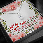 Ride Or Die You Got My Back Best Friends Alluring Beauty Necklace BFF Bestie Close Friend Friendship Jewelry