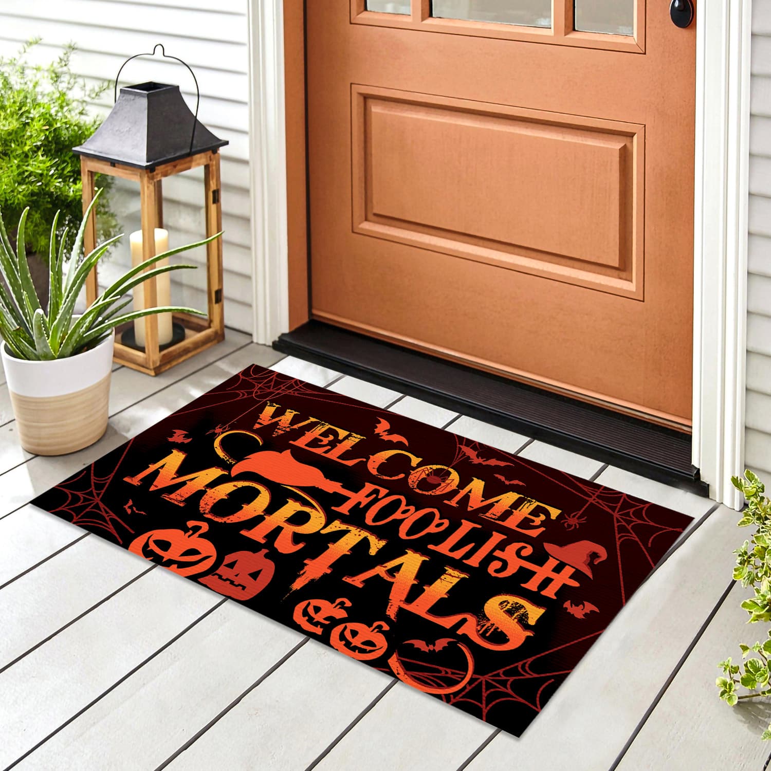 3KNG. Foolish Mortals (6) Doormat mockup 8