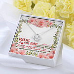 Ride Or Die You Got My Back Best Friends Love Knot Necklace - BFF Bestie Close Friend Friendship Jewelry