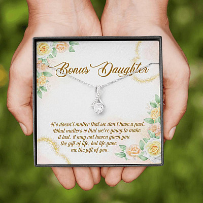 Bonus Daughter Life Give Me The Gift Of You Alluring Beauty Necklace Stepdaughter Step Daughter Jewelry Gifts