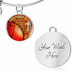 Your Talent Is God's Gift To You What You Do With It Is Your Gift To God Circle Pendant Necklace-Bangle