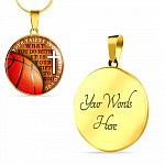 Your Talent Is God's Gift To You What You Do With It Is Your Gift To God Circle Pendant Necklace-Bangle