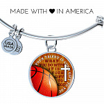 Your Talent Is God's Gift To You What You Do With It Is Your Gift To God Circle Pendant Necklace-Bangle