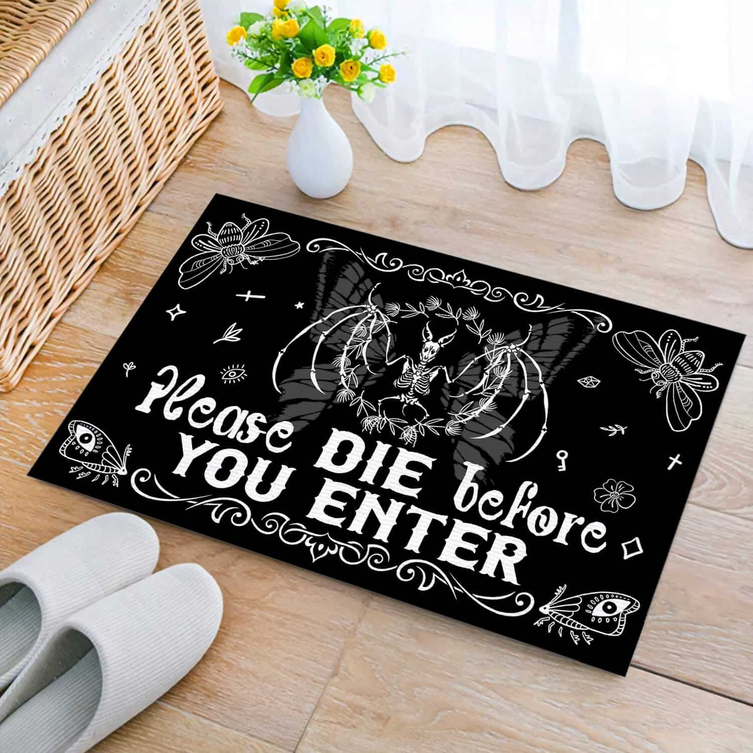 2HV. Die Before You Enter (6) Doormat mockup 2
