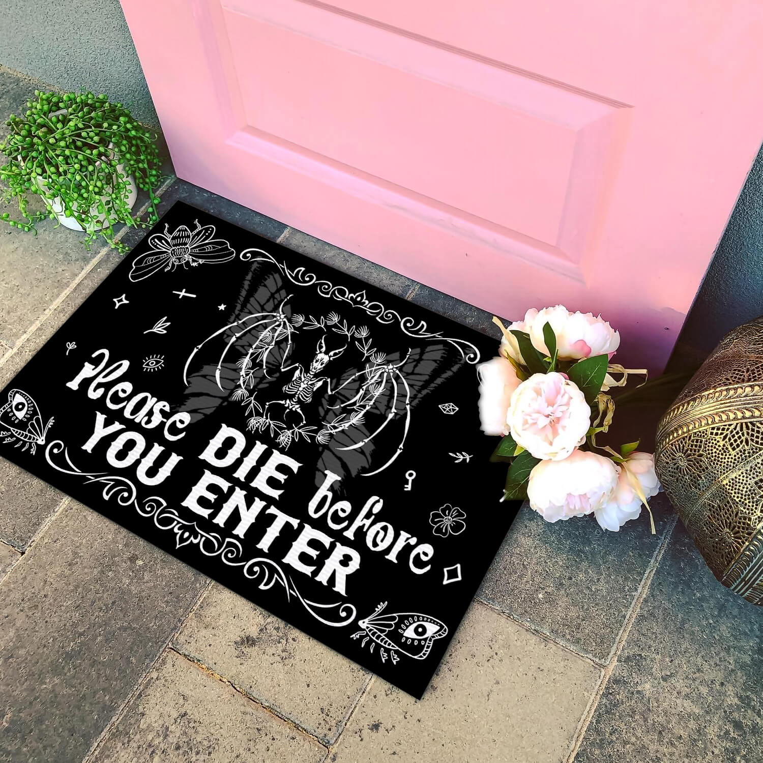 2HV. Die Before You Enter (6) Doormat mockup 4