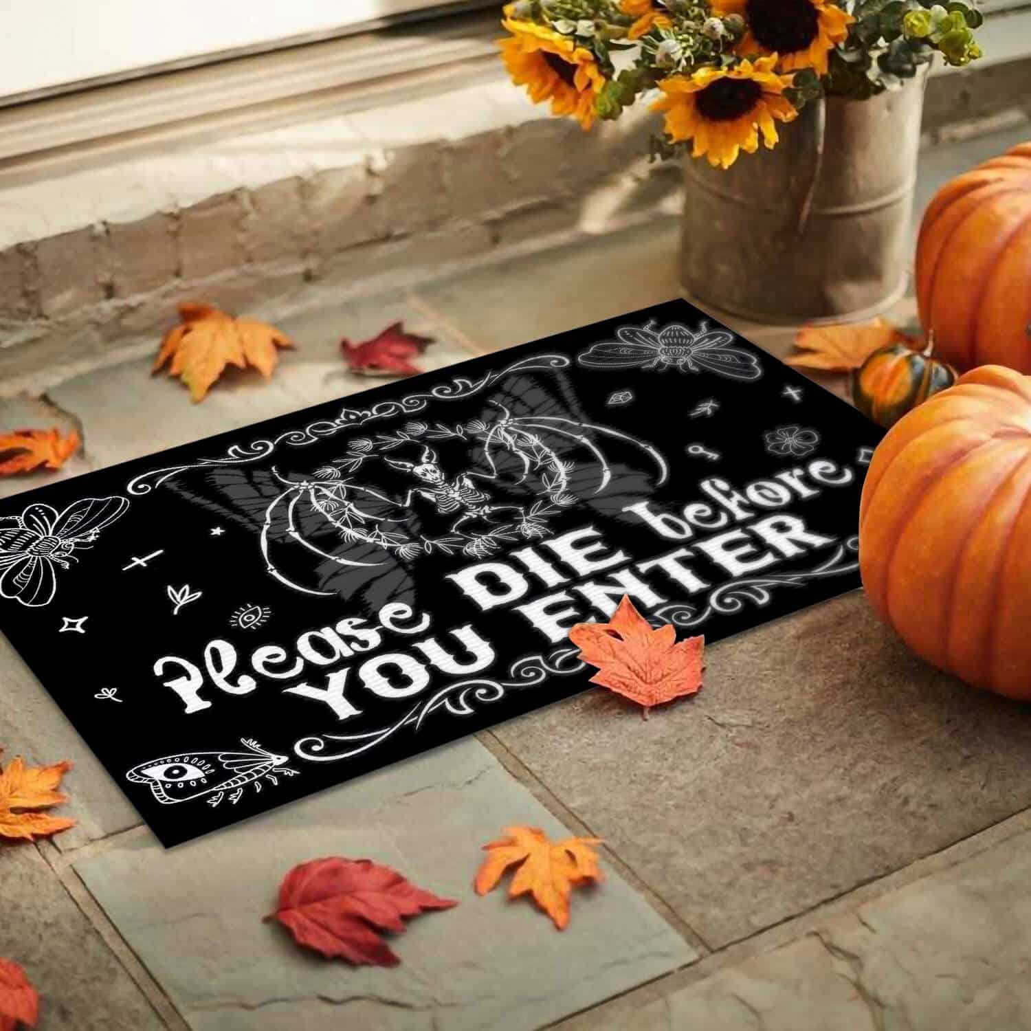 2HV. Die Before You Enter (6) Doormat mockup 9
