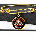 Baseball Your Talent Is God's Gift to You What You Do with It Is Your Gift to God Circle Pendant Necklace