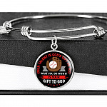 Baseball Your Talent Is God's Gift to You What You Do with It Is Your Gift to God Circle Pendant Necklace