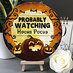 1. Probably Watching(Sample Design) Door Sign Mockup 5