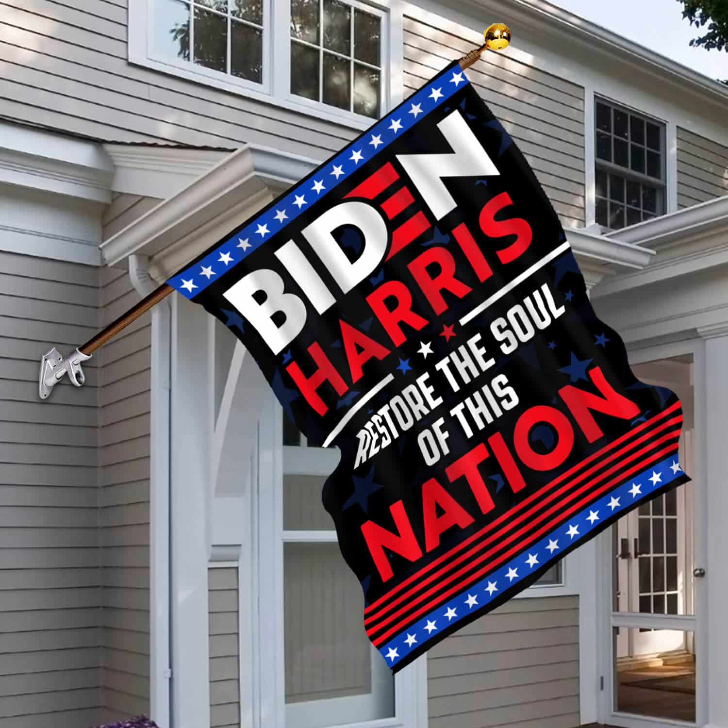 Side - 30x40 House Flag Mockup 6