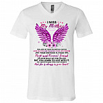 I Miss My Mother The Lost Of Yo V-Neck, White, V-Neck T-Shirt