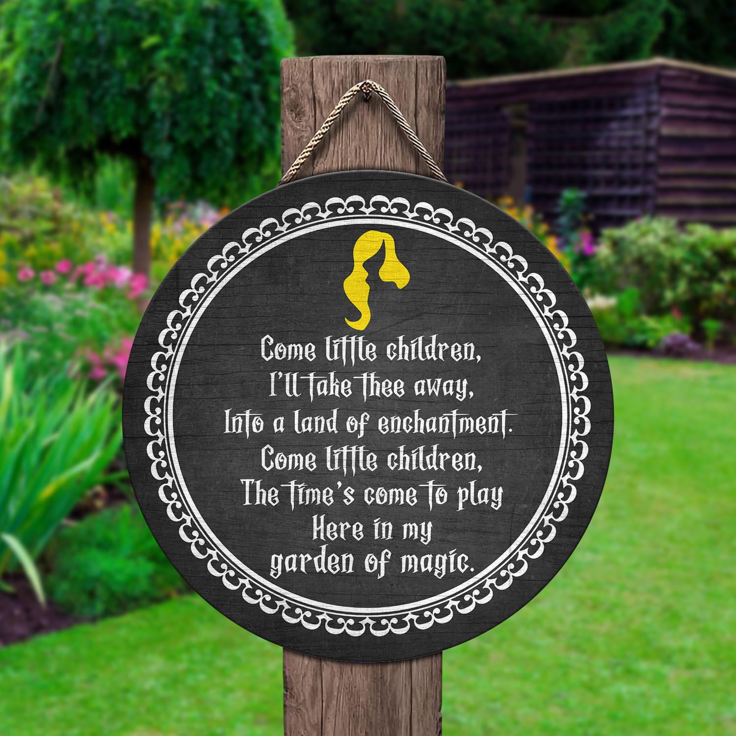 6. Come little children, Ill take thee away(2) Door Sign Mockup 1