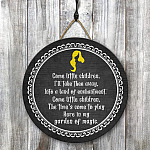 6. Come little children, Ill take thee away(8) Door Sign Mockup 1