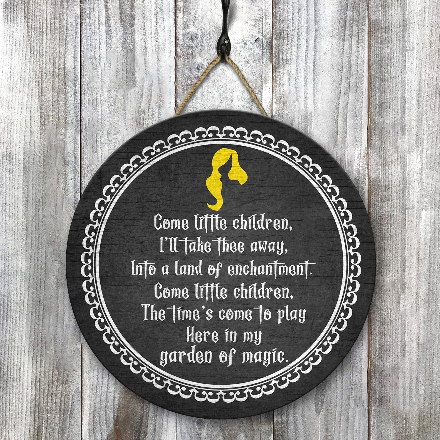 6. Come little children, Ill take thee away(8) Door Sign Mockup 1