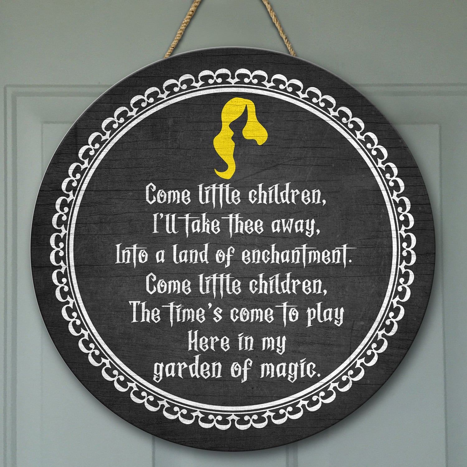 6. Come little children, Ill take thee away(9) Door Sign Mockup 1