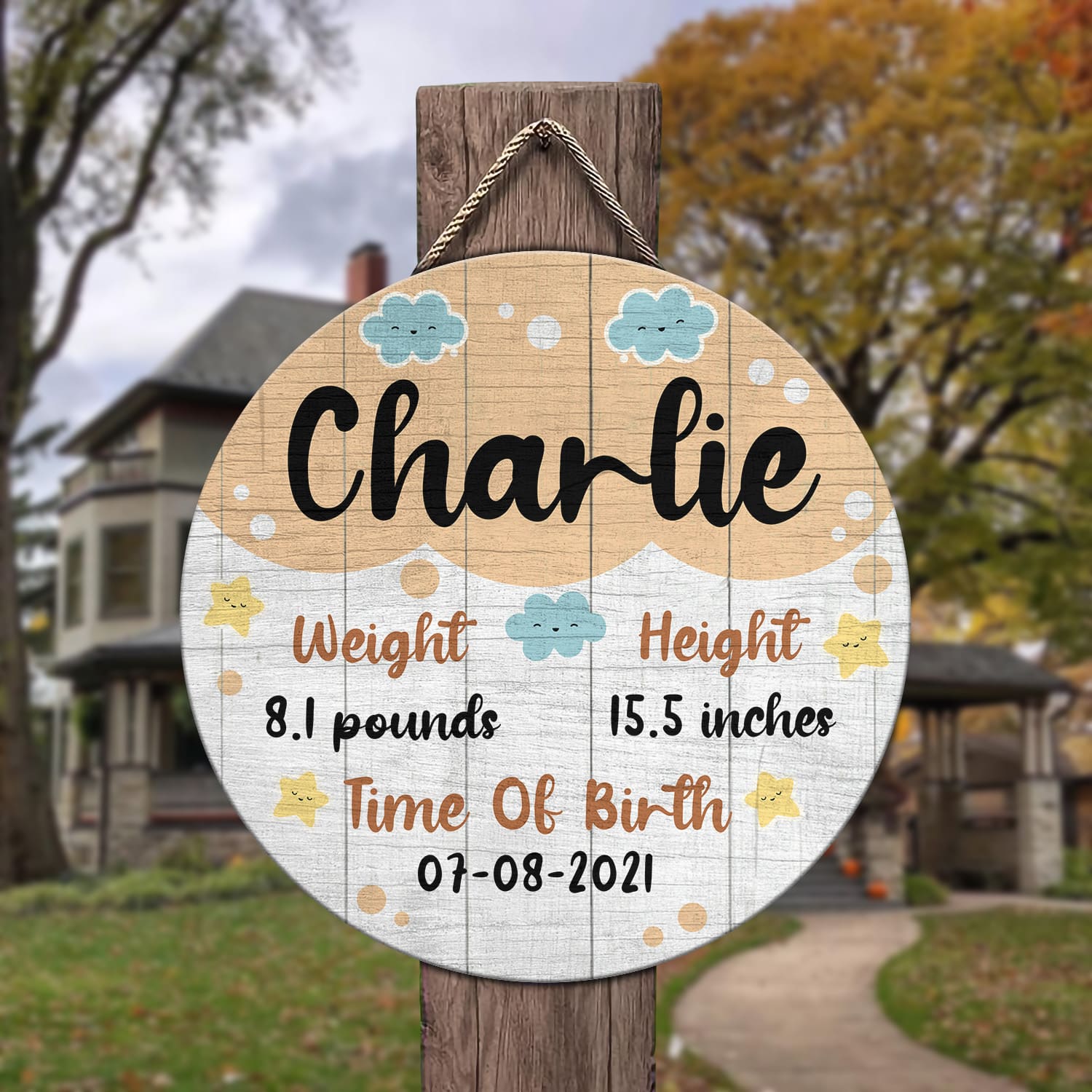 11. Name Doorsign (Sample Design) Door Sign Mockup 3