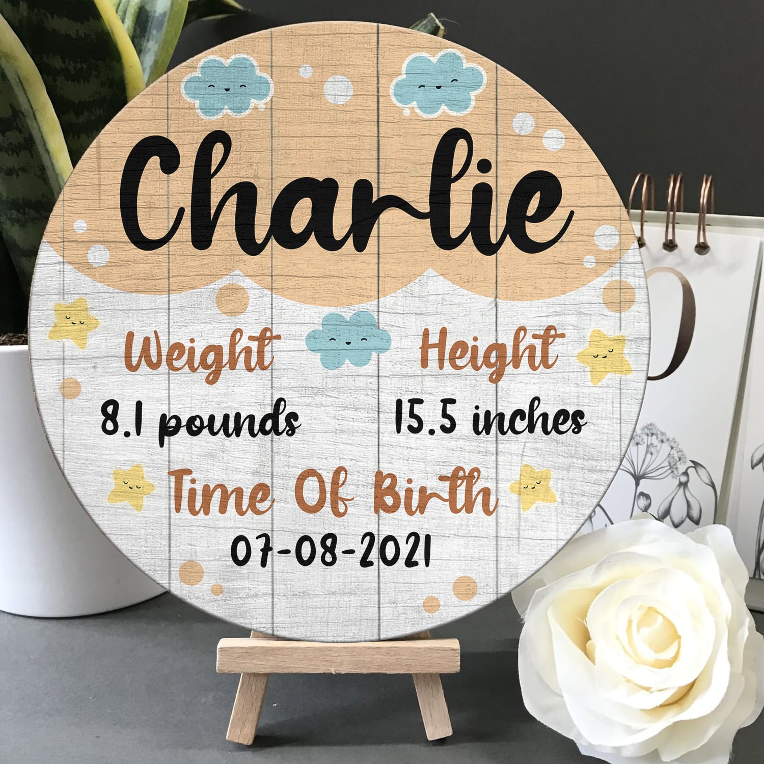 11. Name Doorsign (Sample Design) Door Sign Mockup 5