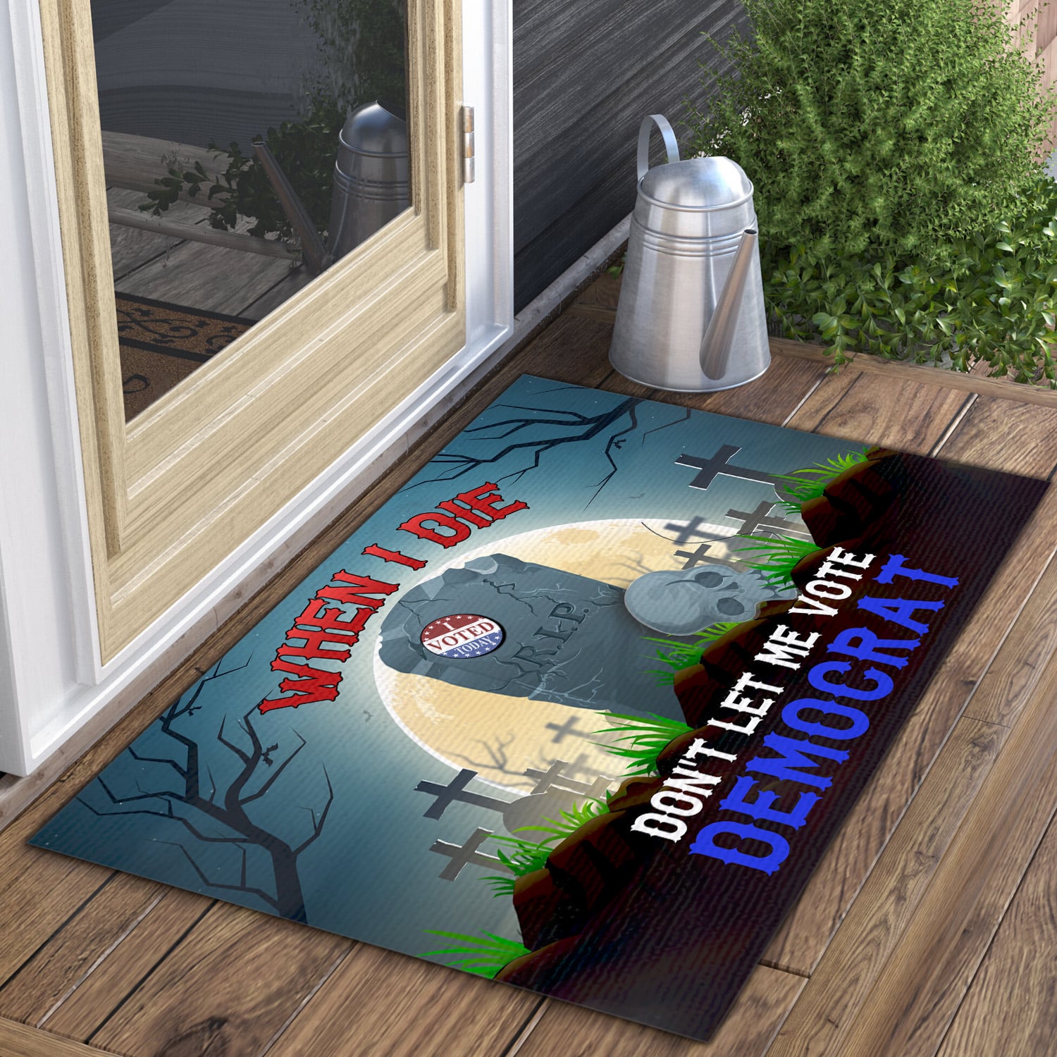 1LV. When I Die Doormat (6) Doormat mockup 3