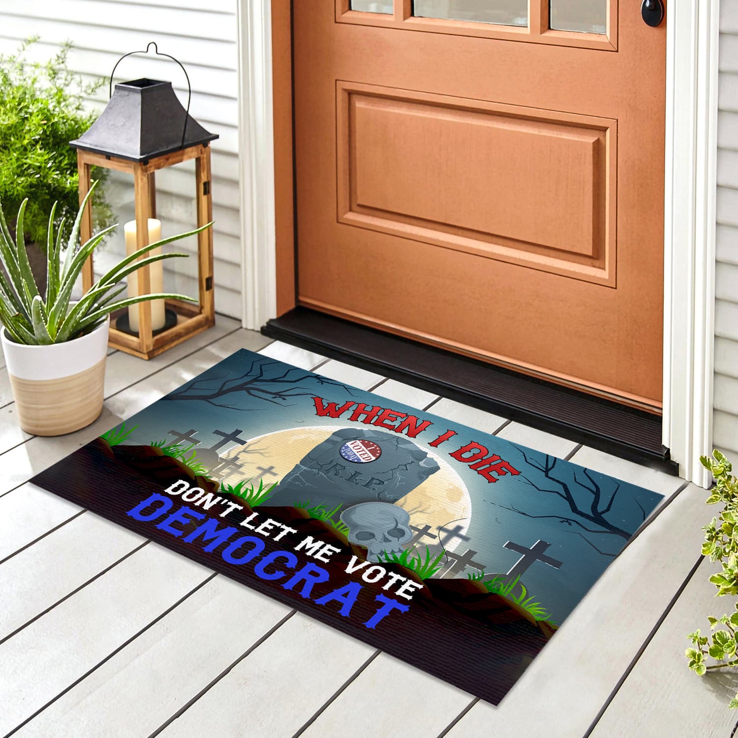 1LV. When I Die Doormat (6) Doormat mockup 8