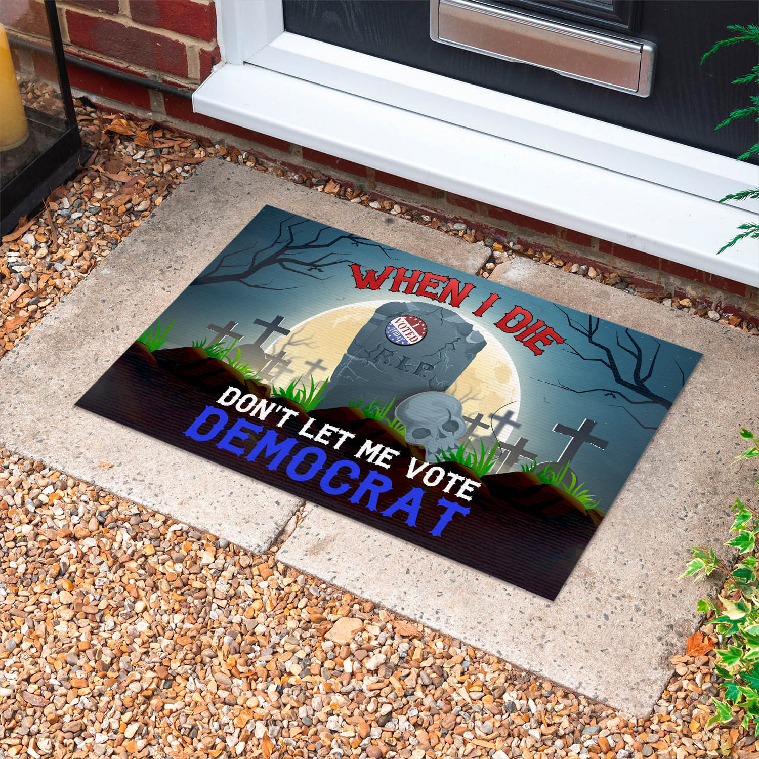 1LV. When I Die Doormat (6) Doormat mockup 10fx