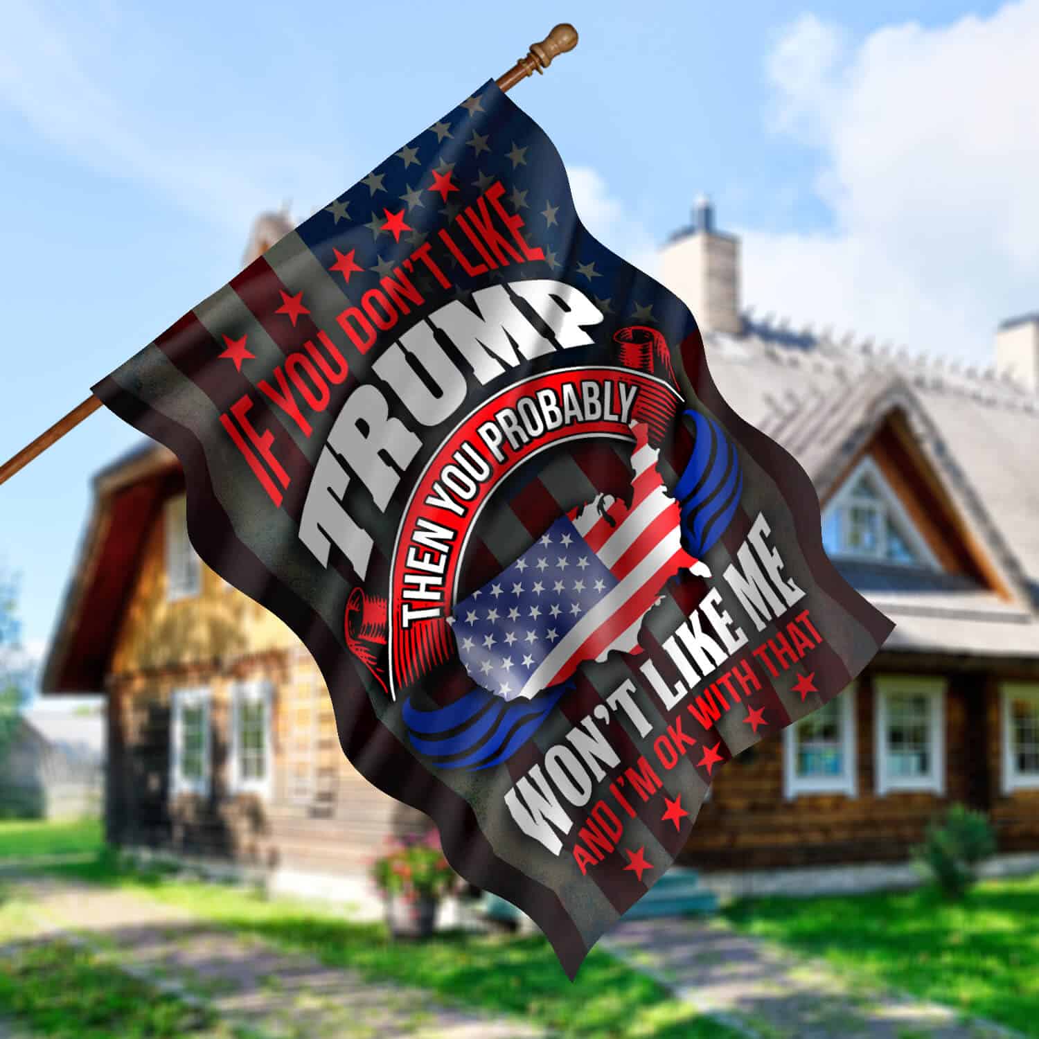 30X40 SIDE 1 House Flag Mockup 5