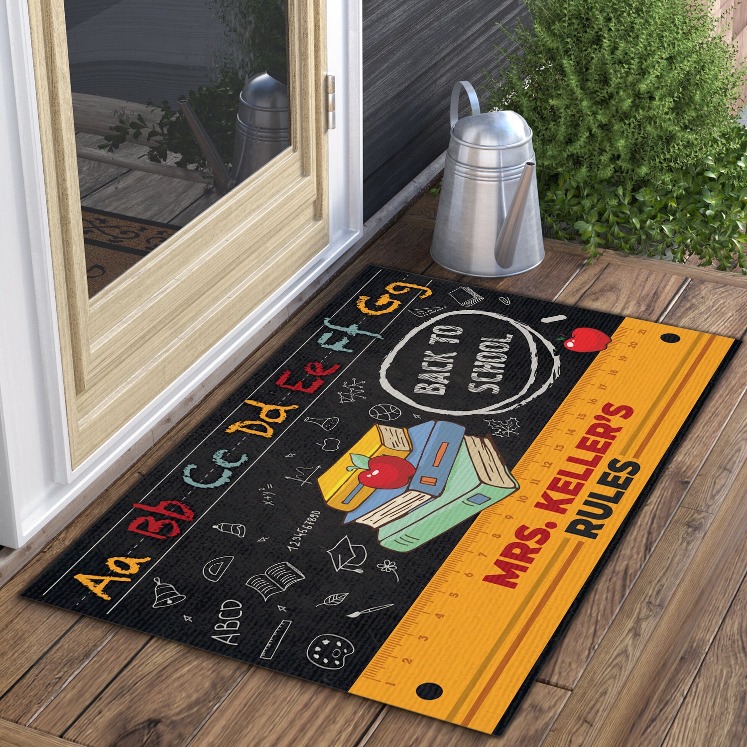 8LV. Teacher Ruler (Sample Design) Doormat mockup 3