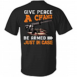 Give Peace A Chance Tshirt, Black, Unisex T-Shirt