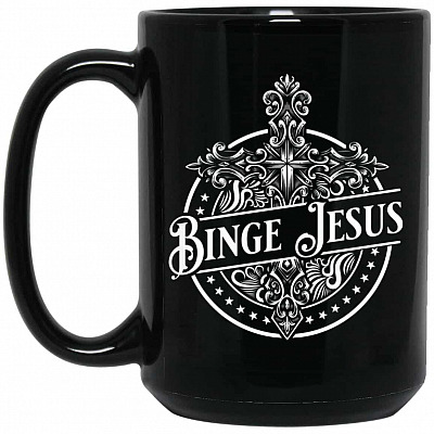 15 oz. Black Mug