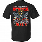 I Am A Simple Man I Like Motorc, Black, Unisex T-Shirt